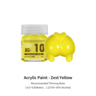 DSPIAE Acrylic Model Paints 10ml Zest Yellow AG-10