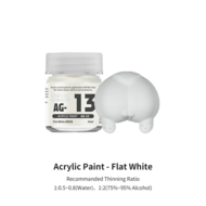 DSPIAE Acrylic Model Paints 10ml Flat White AG-13