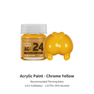 DSPIAE Acrylic Model Paints 10ml Chrome Yellow AG-24