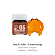 DSPIAE Acrylic Model Paints 10ml Clear Orange ASC-06