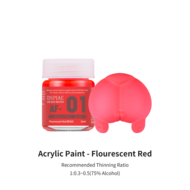 DSPIAE Acrylic Model Paints 10ml Fluorescent Red AF-01