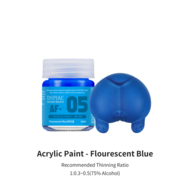 DSPIAE Acrylic Model Paints 10ml Fluorescent Blue AF-05