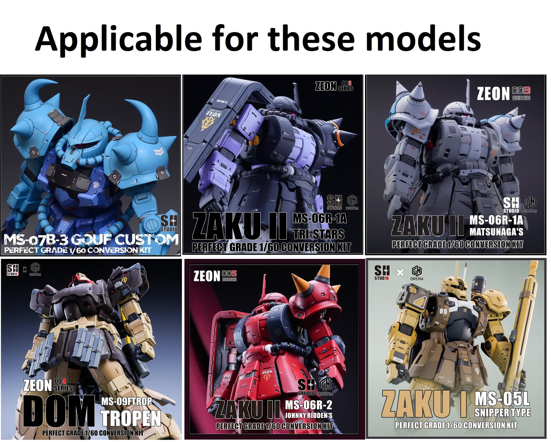 PG Zaku Plastic Frame Type-B SH Studio - Zeonmarket